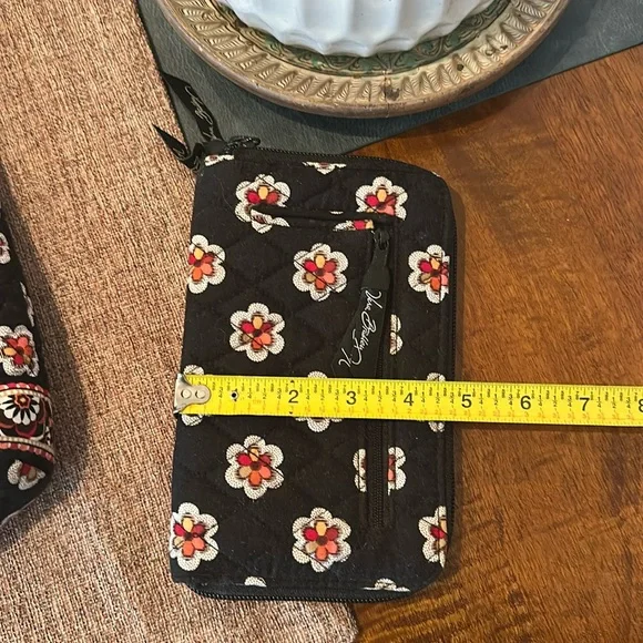 Vera Bradley Black and Red Floral Tote Bag - Picture 12 of 12